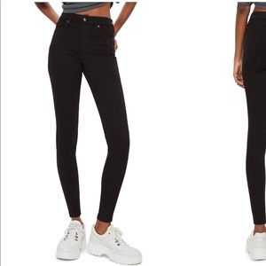 Topshop Moto Jamie High Waist Black Jeans
